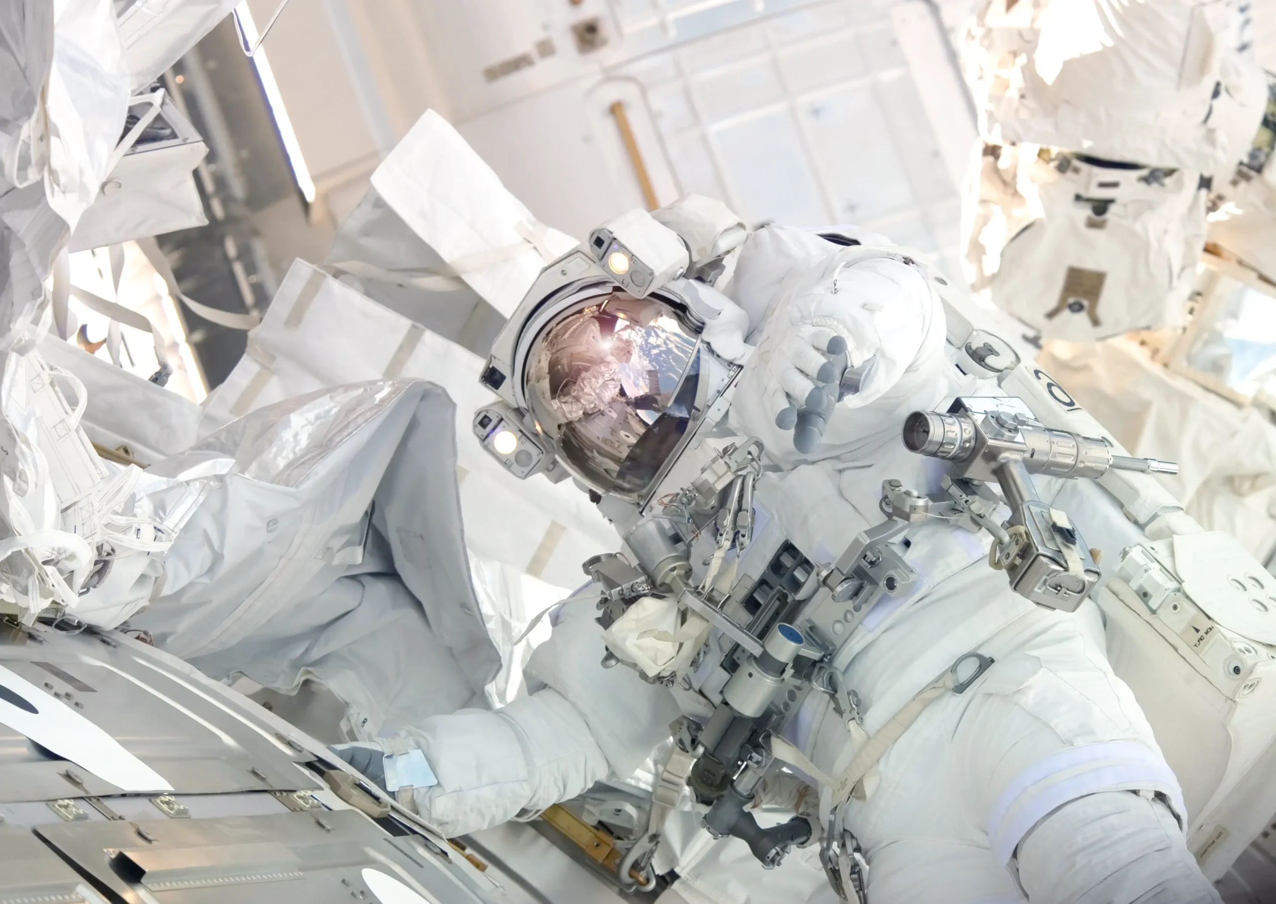 Application example blowers for cooling, with an astronaut wearing a cooling vest